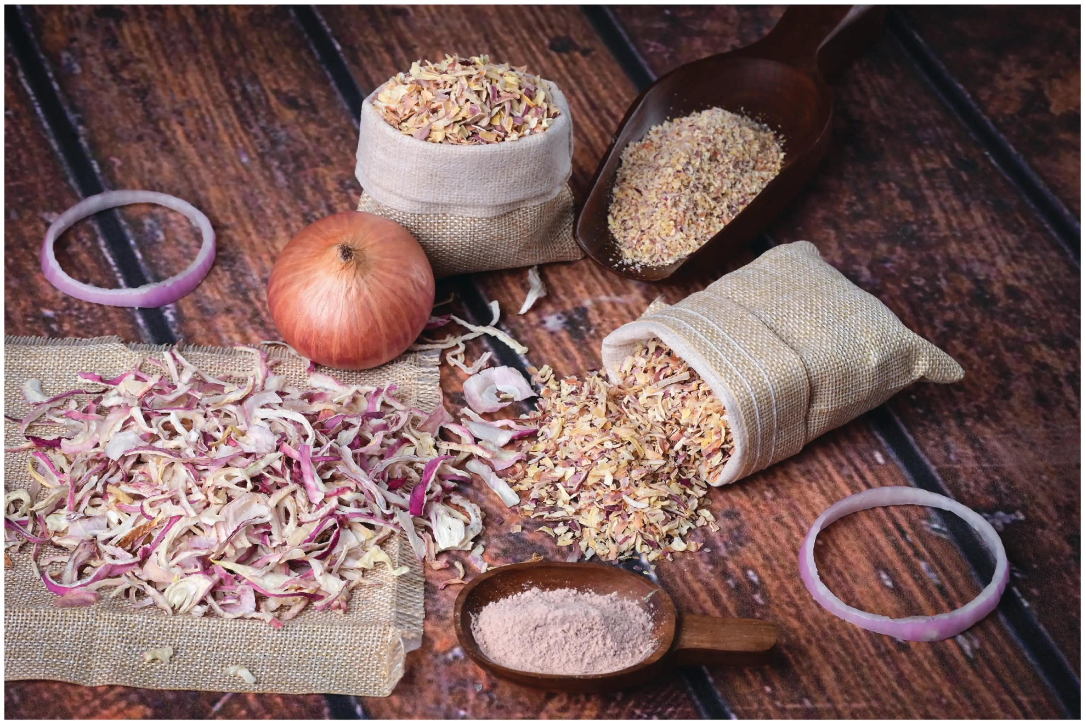 Dehydrated Pink Onion